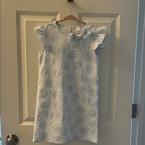 SHEIN Light Blue Floral Kids Dress